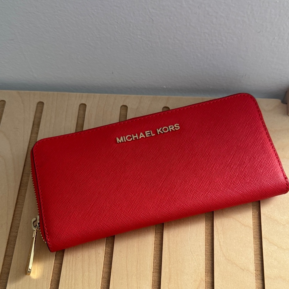 Michael Kors Wallet with Gold Accents